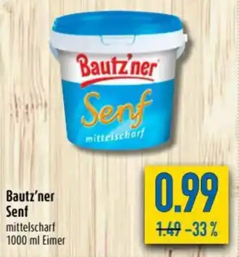 diska Bautz'ner Senf 1000ml Angebot