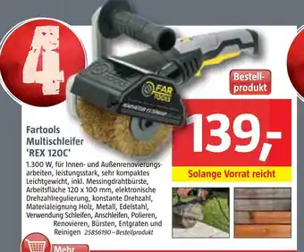 Bauhaus Fartools multischleifer 'rex 120c' Angebot