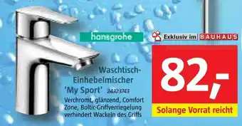 Bauhaus Hansgrohe waschtisch-einhebelmischer 'my sport' Angebot