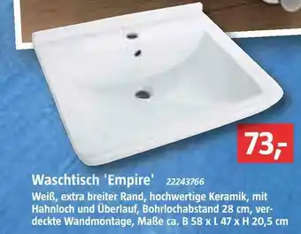 Bauhaus Waschtisch 'empire' Angebot