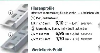 Bauhaus Fliesenprofile Angebot