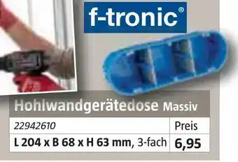 Bauhaus F-tronic hohlwandgerätedose massiv Angebot