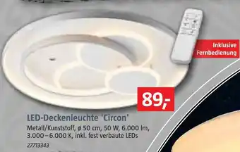 Bauhaus Led-deckenleuchte 'circon' Angebot