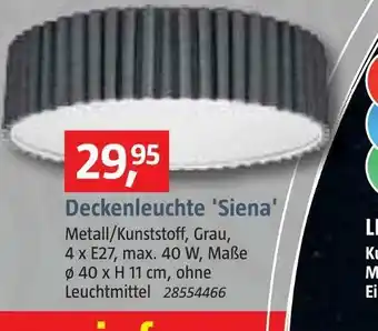 Bauhaus Deckenleuchte 'siena' Angebot