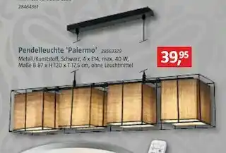 Bauhaus Pendelleuchte 'palermo' Angebot