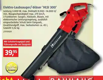 Bauhaus Hurricane elektro-laubsauger/-bläser 'hlsi 300' Angebot