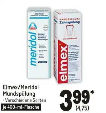 METRO Elmex/meridol mundspülung Angebot