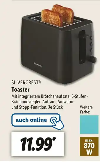 Lidl Silvercrest toaster Angebot