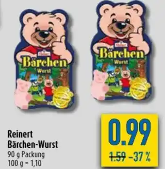 diska Reinert Bärchen Wurst 90g Angebot