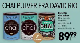 CITTI Markt David Rio Chai pulver Flere varianter. 337-398g Angebot