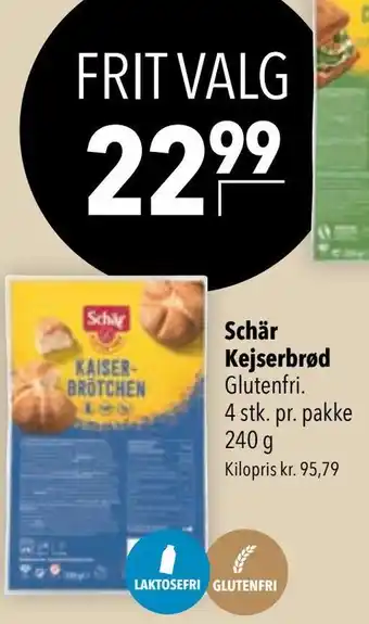 CITTI Markt Schär Kejserbrød Glutenfri. 240g Angebot