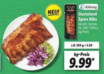 Lidl Gustoland spare ribs Angebot