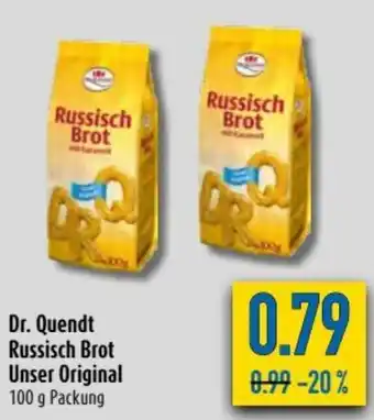 diska Dr. Quendt Russisch Brot Unser Original 100g Angebot