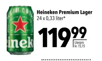 CITTI Markt Heineken Premium Lager 24 x 0,33 liter Angebot