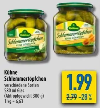 diska Kühne Schlemmertöpfchen 580ml Angebot