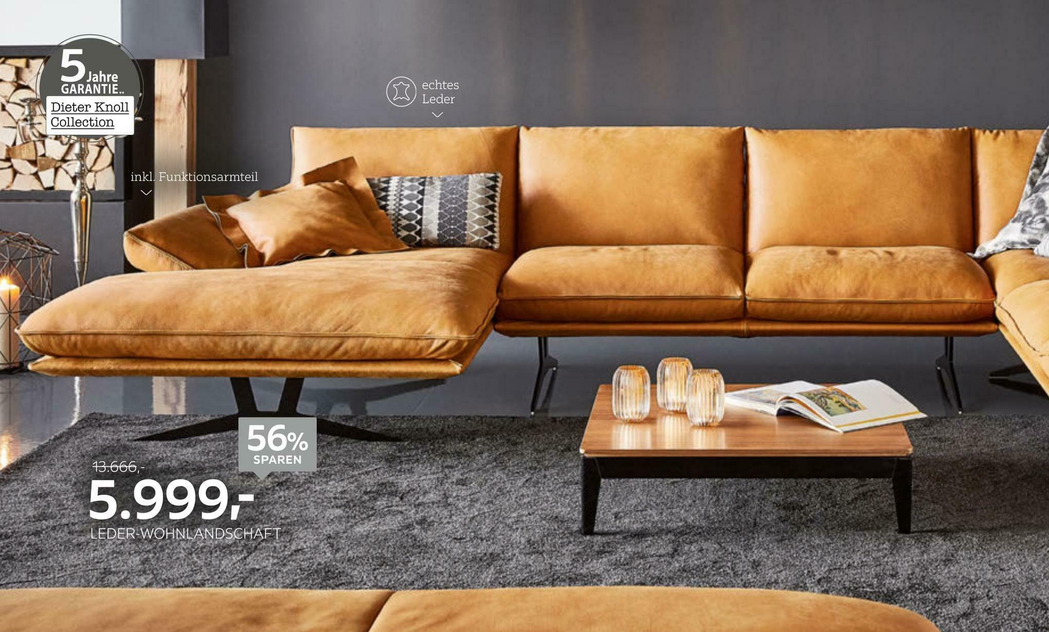 Dieter knoll collection lederwohnlandschaft Angebot bei XXXLutz
