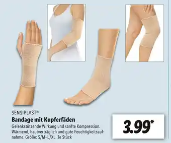 Lidl Sensiplast bandage mit kupferfäden Angebot