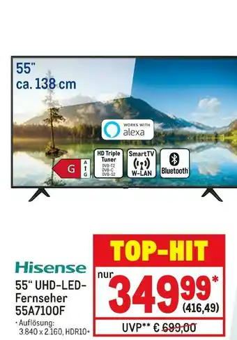 METRO Hisense 55“ uhd-led-fernseher Angebot