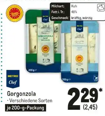 METRO Metro chef gorgonzola Angebot