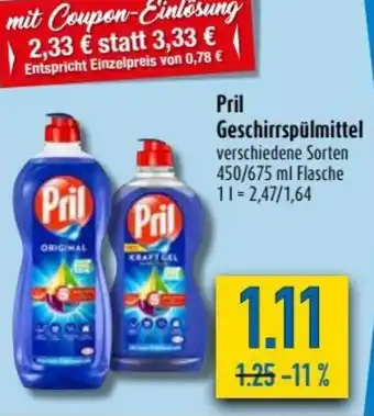 diska Pril Geschirrspülmittel 450-675ml Angebot