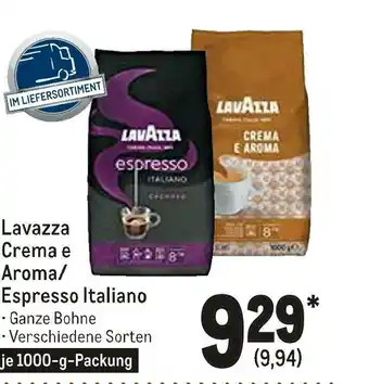 METRO Lavazza crema e aroma/ espresso italiano Angebot