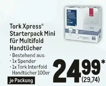 METRO Tork xpress starterpack mini für multifold handtücher Angebot