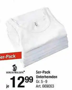 AWG Mode Sergio Maldini 5er-pack Unterhemden Angebot