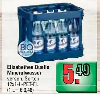 Profi Getränke Elisabethen Quelle Mineralwasser Angebot