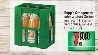 Profi Getränke Rapp's Orangensaft Angebot