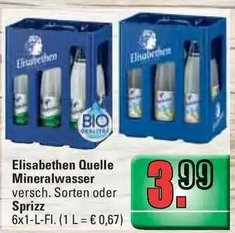 Profi Getränke Elisabethen Quelle Mineralwasser Oder Sprizz Angebot