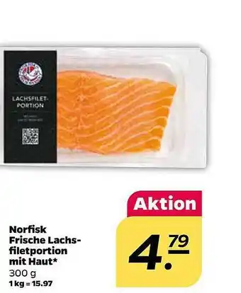 NETTO Norfisk Frische Lachsfiletportion Mit Haut Angebot