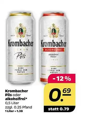 NETTO Krombacher Pils Oder Alkoholfrei Angebot