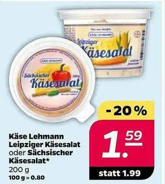 NETTO Käse Lehmann Leipziger Käsesalat Oder Sächsischer Käsesalat Angebot