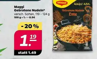 NETTO Maggi Gebratene Nudeln Angebot