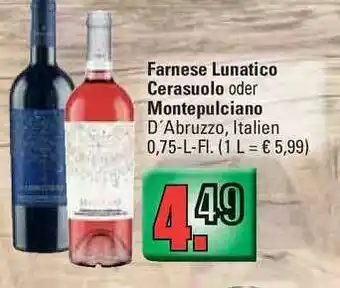 Profi Getränke Farnese Lunatico Cerasuolo Oder Montepulciano Angebot