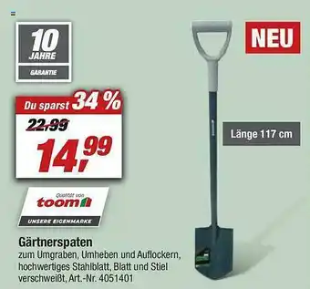 toom Baumarkt Gärtnerspaten Angebot