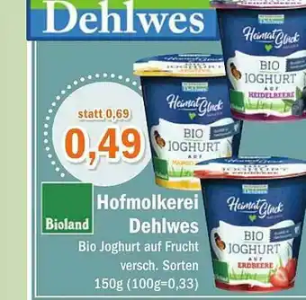 Aktiv Irma Hofmolkerei Dehlwes Biio Joghurt Angebot