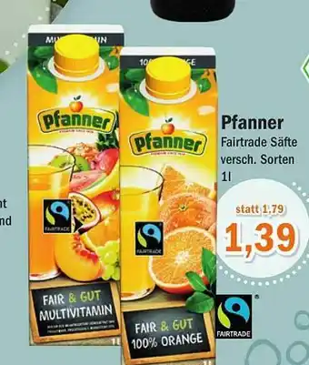 Aktiv Irma Pfanner Fairtrade Säfte Angebot