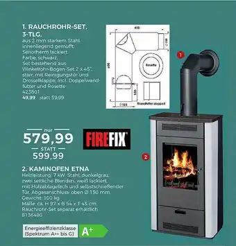 BBM Baumarkt Rauchrohr-set Oder Kaminofen Etna Firefix Angebot