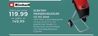 BBM Baumarkt Einhell Elektro-messerhäcksler Gc-ks 2540 Angebot