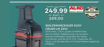 BBM Baumarkt Al-ko Walzenhäcksler Easy Cruch Lh 2810 Angebot