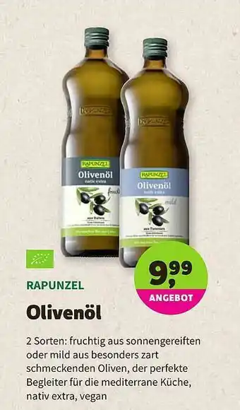 Biomarkt Rapunzel Olivenöl Angebot