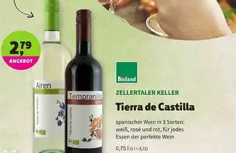 Biomarkt Zellertaler Keller Tierra De Castilla Angebot