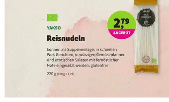 Biomarkt Yakso Reisnudeln Angebot