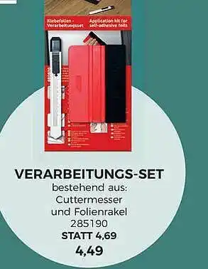 BBM Baumarkt Verarbeitungs-set Angebot