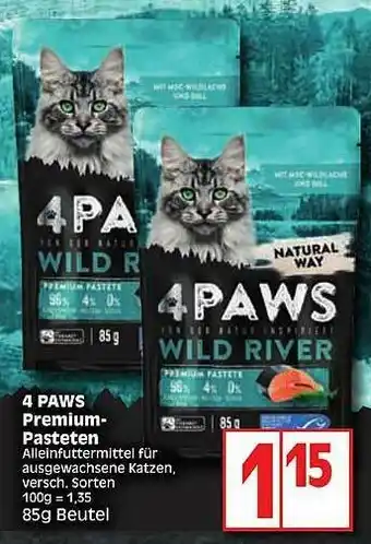 Edeka 4 Paws Premium Pasteten Angebot