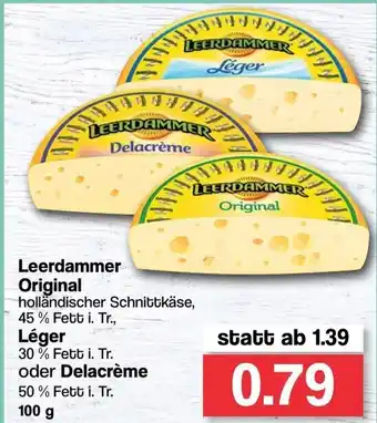 Famila Nord West Leerdammer Original, Lèger oder Delacrème 100g Angebot