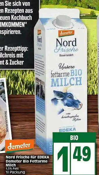 Edeka Demeter Nord Frische Für Edeka Demeter Bio Fettarme Milch Angebot