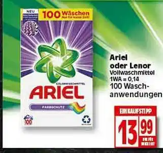 Elli Markt Ariel Oder Lenor Angebot