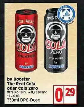 Edeka By Booster The Real Cola Oder Cola Zero Angebot